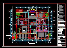 nhà 4 tầng,Bản vẽ nhà 4 tầng kích thước 6m x 19.2m,Bản vẽ autocad thiết kế nhà 4 tầng,bố trí điện nước